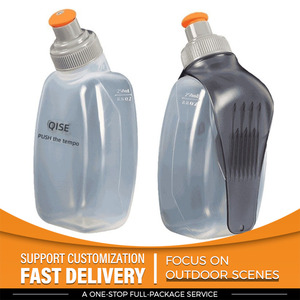 Bouteille d'eau portable 250 ml, qualité alimentaire, gourde compacte pour l'hydratation en extérieur, équipement <span class=keywords><strong>de</strong></span> <span class=keywords><strong>randonnée</strong></span>, trail, marathons, sport portable - Product Image 1
