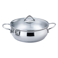 Ensemble de casseroles et poêles en acier inoxydable à fond à induction en forme de pomme de haute qualité