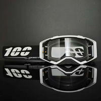 Lunettes de motocross pour femmes 100LK, personnalisées, MX BMX, sans monture, verres transparents en PC, lentilles en plastique remplaçables, sport