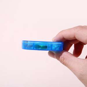 Toptan Mini temizle dikdörtgen seyahat özel 3 bölmeler plastik taşınabilir küçük hap tıbbi saklama kutusu vaka organizatör - Product Image 5