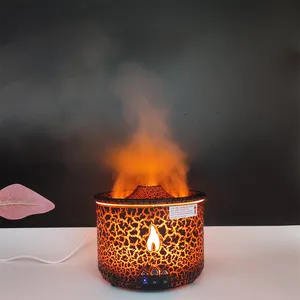 Flame Volcano Air Humidifier Fire Aroma Diffuser Ultrasonic Mist