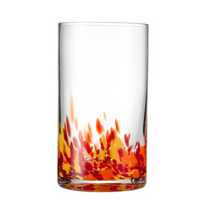 Vaso de Cristal Premium para Bebidas, Diseño de Cilindro Redondo con Puntos Azules, Vaso Highball sin Tallo, Regalo para Restaurante - Product Image 5
