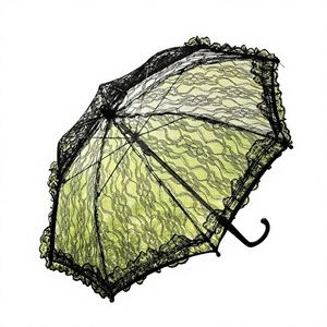 Sombrilla de Encaje para Novia, Manual, con 8 Varillas de Acero, 50 cm de Diámetro, Estilo Gótico, Recta, para Actuaciones Infantiles - Product Image 1