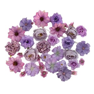 <b>Artificial</b> <b>Flower</b> Material Kit 111 Pieces Silk <b>Flowers</b> Sweet Design For Wedding DIY Decorations Accessories - Product Image 5