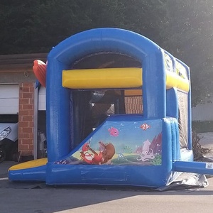 Maison gonflable commerciale pour enfants en PVC videur gonflable de château plein d'entrain sautant <span class=keywords><strong>Seaworld</strong></span> de 13x13 pieds avec toboggan - Product Image 3