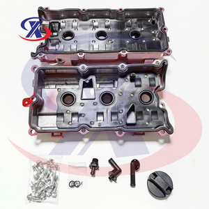 Couvre-culbuteurs en aluminium gauche et droit pour Nissan 2002-09 13264-8J113 & 13264-8J102 13264-7Y000 & 13264-7Y010 (laque <span class=keywords><strong>rouge</strong></span>) - Product Image 4