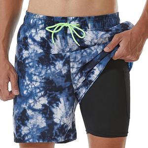 Trajes de Baño Personalizados con Estampado Digital para Hombre, con Forro de Compresión 2 en 1, Pantalones Cortos de Playa de Secado Rápido con Bolsillos con Cremallera - Product Image 1