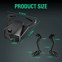 Asiento Trasero para Motocicleta Ryker 2-Up con Reposapiés para Can-Am Ryker 600 900 Sport Rally Edition MAX