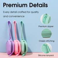 Sac de rangement hexagonal mignon en silicone pour rouges à lèvres, mini trousse de maquillage portable pour femmes, organisateur de voyage en gros