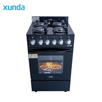 Cuisinière à gaz Xunda avec four, modèle autoportant, 4 brûleurs, cuisinière à gaz avec four intégré, Estufa Con Horno