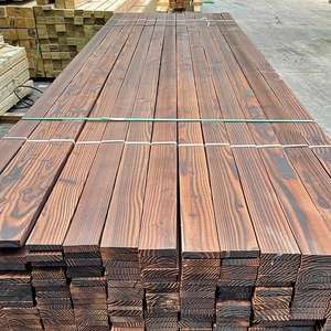 Plataforma para Patio o Terraza, Tarima de Madera Carbonizada para Jardín, Pisos de Madera Sólida, Resistentes al Agua y a la Corrosión, para Espacios Exteriores - Product Image 5