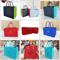 Sac à main en feutre OEM pour cadeaux publicitaires et promotionnels Sac de rangement épais avec logo client Sac à provisions en feutre avec cadeau à la main