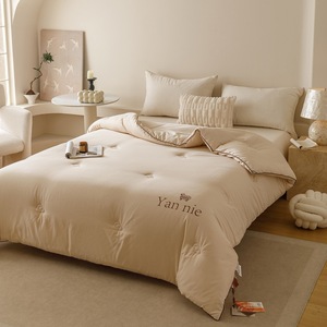 <span class=keywords><strong>Couette</strong></span> en coton à fibres longues 300T Remplissage en laine australienne <span class=keywords><strong>Couette</strong></span> <span class=keywords><strong>chaude</strong></span> Absorption d'humidité Literie textile pour hôtel <span class=keywords><strong>et</strong></span> maison - Product Image 2