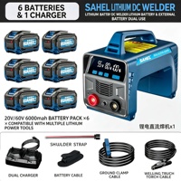 Machine à souder sans fil professionnelle 21V, soudeuse à arc portable alimentée par batterie au lithium avec affichage numérique pour travaux en extérieur
