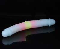 100% Silicone adulte jouets réaliste épais 2 faces coq gode couleur attrayante énorme Gay lesbienne Sex Toy