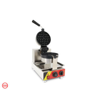 Piastra per Waffle Commerciale Monocilindrica in Acciaio Inox con Rivestimento Antiaderente, Temperatura Regolabile e Timer per Colazione e <span class=keywords><strong>Snack</strong></span> - Product Image 5
