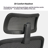 Kursi Kantor Ergonomis Berbahan Jaring dengan Sandaran Kepala yang Dapat Disesuaikan dan Desain Modern - Harga Terjangkau untuk Penggunaan di Rumah, Kantor, dan Luar Ruangan, Sandaran Tinggi
