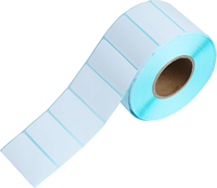 Autocollant thermique personnalisé blanc perforé 50x25 code-barres 2x1 étiquettes d'expédition d'adresse thermique directe pour l'épicerie de promotion