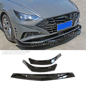 Para Hyundai Sonata 2020+ Kit de carrocería difusor divisor de labio de parachoques delantero de coche 3 piezas Protector de parachoques Cubierta Accesorios para coche - Product Image 2
