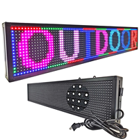 Panneau LED programmable WiFi KENSUN RGB couleur pleine, P10, panneau à messages LED de taille personnalisée pour la publicité en magasin