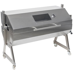 <span class=keywords><strong>Asador</strong></span> Giratorio Resistente de Acero Inoxidable, Altura Ajustable, para Exteriores, Camping y Barbacoa - Product Image 1