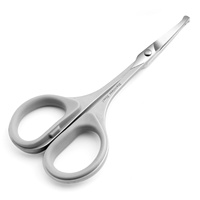 Ciseaux de maquillage professionnels à poignée confortable en acier inoxydable, ciseaux à sourcils de haute qualité à pointe affûtée, ciseaux à cuticules pour ongles