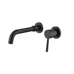 Brushed Water Tap Hot Cold <strong>Mixer</strong> Hidden in Wall Mounted Concealed <strong>Basin</strong> Faucet Hot Sale 304 Stainless Steel <strong>One</strong> <strong>Handle</strong> Black - Product Image 1