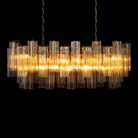 Lustre moderne de luxe haut de gamme, lampe suspendue pour plafond haut, décoration pour salon, salle à manger, maison, luminaire suspendu en verre