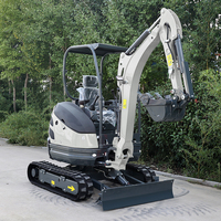 Free Shipping Powston Mini Excavator 1-5 Ton Kubota Engine Excavadora Digger Farm Small Excavators 1Ton Mini Crawler Excavator
