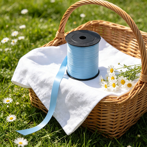 Party Love Elegant Decor for Special Occasions Blue Matte Ribbon 500m For Party Decorations - Product Image 4