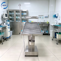 Oxidationsbeständiger Edelstahl-OP-Tisch mit Pedal-Höhenverstellung für Tierkliniken und postoperative Pflege