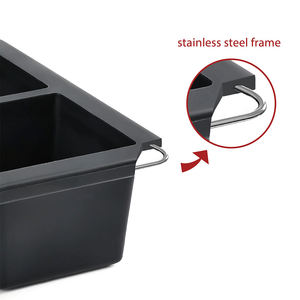 Bandeja de Silicona Flexible para Cubos de Hielo, Personalizada, Ecológica, Libre de BPA, Duradera, Fácil de Desmoldar, con Tapa, para Hacer Helados - Product Image 4