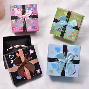 Fashion Kids <b>Watch</b> Boxes Butterfly Knot Bracelet <b>Watch</b> Gift Packaging with Square Pattern Lid and Base <b>Case</b> for Kids - Product Image 4
