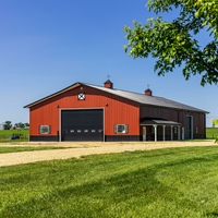 Bâtiment de poulailler en structure acier préfabriquée pour l'élevage commercial de volailles
