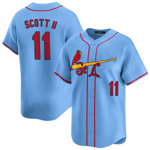 2025 hombres St. Louis alternativo azul claro limitado Jersey camisetas de béisbol personalizadas logotipos bordados transpirable de talla grande cosido - Product Image 4