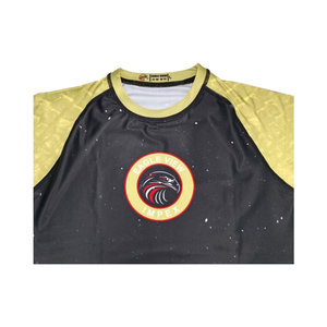 Chemise de compression à séchage rapide pour homme, vêtement de gymnastique à manches courtes imprimé par sublimation, protection contre les éruptions cutanées pour BJJ MMA Jiu Jitsu - Product Image 1