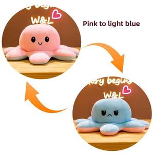 Poulpe réversible doux et mignon en <span class=keywords><strong>peluche</strong></span> Animal oreiller PP coton rempli poupée jouet - Product Image 6