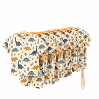 Ensemble Pyjama Bébé Garçon en Bambou Personnalisé pour l'Été – T-shirt et Short Décontracté – Vente en Gros OEM pour Distributeurs