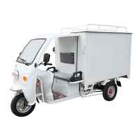Tricycle électrique express avec caisse de chargement de 1,5 m à 1,6 m, moteur à aimant permanent de 1000 W, camion de livraison à 3 roues, logistique de livraison, capacité maximale de 450 kg