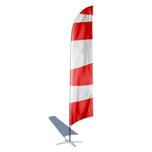 Drapeaux à plumes de haute qualité pour affichage extérieur, 100% polyester, imprimés numériquement, simple ou double face, pour la publicité - Product Image 2