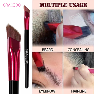 Pinceau de maquillage professionnel GRACEDO GR091 RTS pour sourcils et démarcation des cheveux, poils synthétiques, faible MOQ, noir, rose <span class=keywords><strong>rouge</strong></span>, <span class=keywords><strong>correcteur</strong></span> - Product Image 5