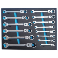 Ensemble d'outils Premium CR-V 287 pièces de la marque 4s Shop, conception modulaire avec coffre à outils et boîte pour garage et atelier
