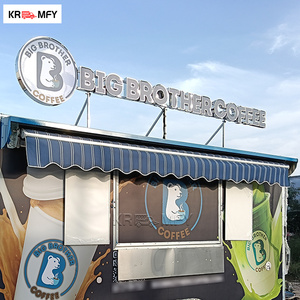 Cart Stand Portable Stainless Steel Food Trailer Truck With Donut - Product Image 1