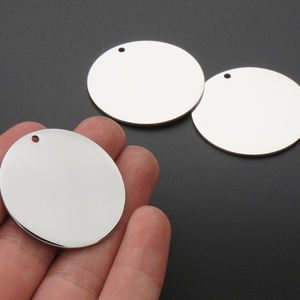 Découpe laser personnalisée métal anodisé laiton plaque vierge ronde polissage miroir aluminium disque circulaire en acier inoxydable - Product Image 2