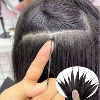 Nouvelles Tendances : Extensions de Cheveux Pré-crochetsées à Pointe, 100% Cheveux Humains Vierges Remy, Faciles à Utiliser