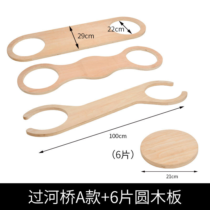 Planche de passage de rivière type A + 6 disques