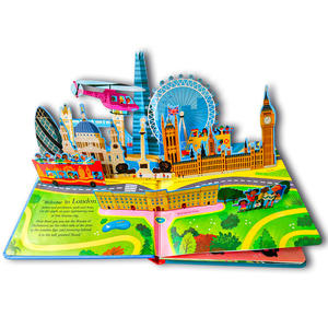 Service d'impression de livres interactifs pour enfants personnalisés en usine, livres en carton, livres <span class=keywords><strong>pop</strong></span>-<span class=keywords><strong>up</strong></span> en Chine pour enfants - Product Image 2