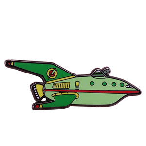 Broche de metal esmaltado de la película animada Out To The Future Planet Delivery, insignia para camisa de estudiante, diseño de personaje de dibujos animados unisex - Product Image 1