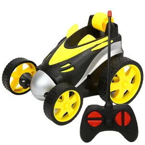 Электрический радиоуправляемый самосвал, игрушечный двухсторонний трюковый автомобиль, 360 градусов роликовый самосвал для детей, подарки