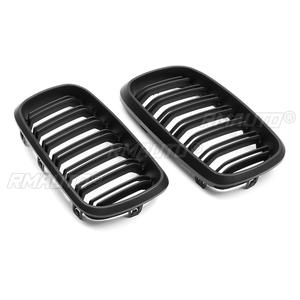 1 Par de Rejillas Delanteras Dobles de 2 Listones para Parachoques Delantero de Coche, Acabado Brillante/Mate Negro, para BMW F15 F16 X5 X6 F85 F86 X5M X6M 2014-2017 - Product Image 3